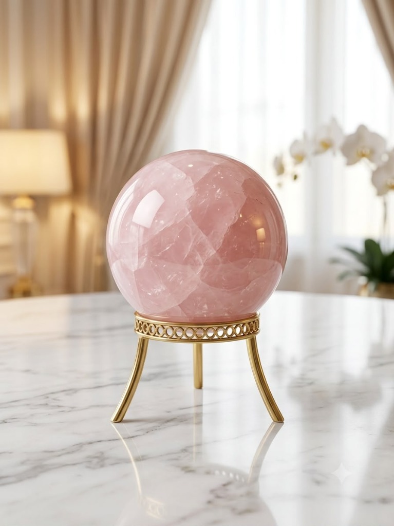 Rose Quartz Sphere